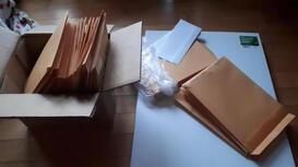 Packaging (used mailer my family had so it was free)